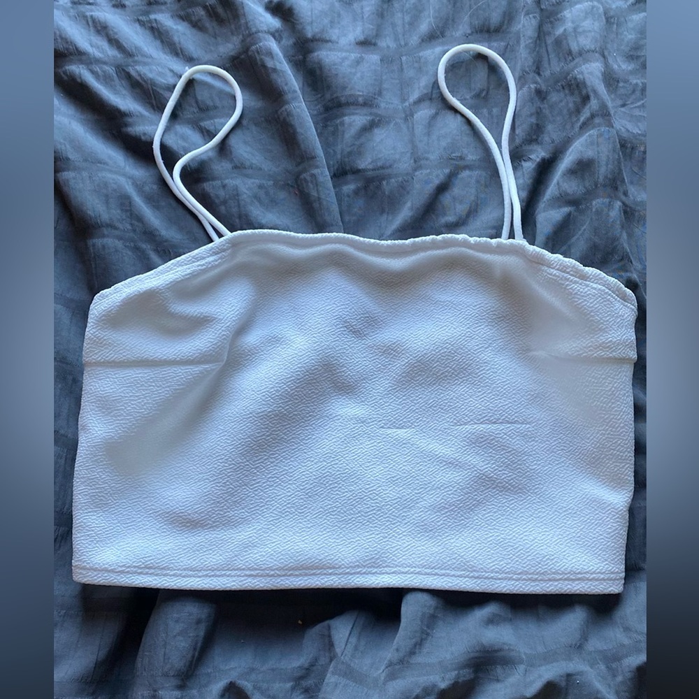 White crop top
